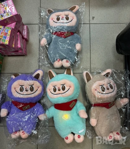 Плюшена Дишаща и светеща играчка Лабубу, Labubu 40см