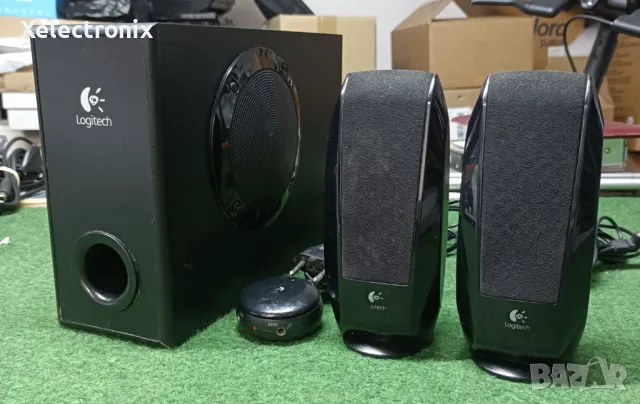 Стерео система Logitech S220 2.1, 17W, 3.5mm jack Буфер