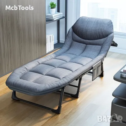 Сгъваемо походно легло тип шезлонг, снимка 6 - Къмпинг мебели - 46495081