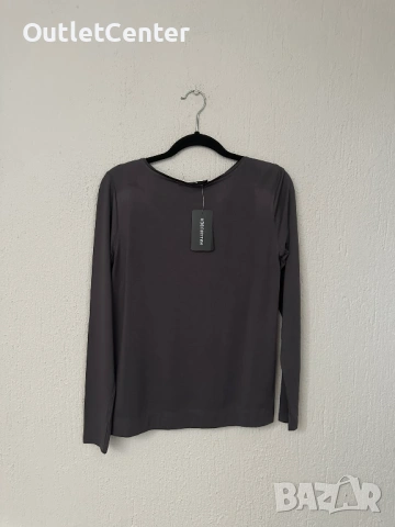 Блуза от копринена смес Hallhuber, снимка 2 - Блузи с дълъг ръкав и пуловери - 53848886