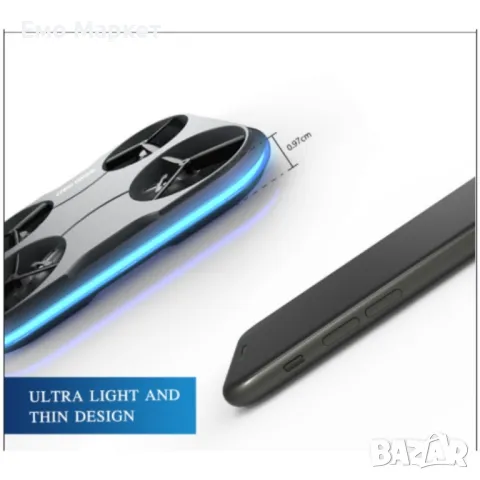 Мини дрон KAIDENG Card Drone K150 FPV RC - K150W, снимка 8 - Дронове и аксесоари - 48985216