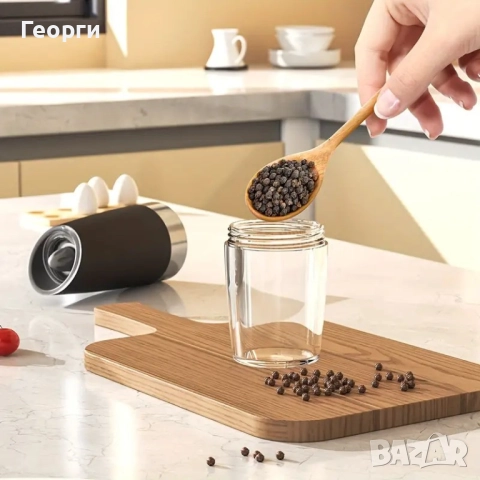 Гравитационни електрически мелнички за сол, пипер, др. подправки, снимка 10 - Прибори за хранене, готвене и сервиране - 51965448