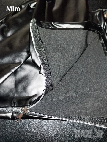 Дамски чорапи от еластична еко кожа/лак /, снимка 5 - Бельо - 52814198