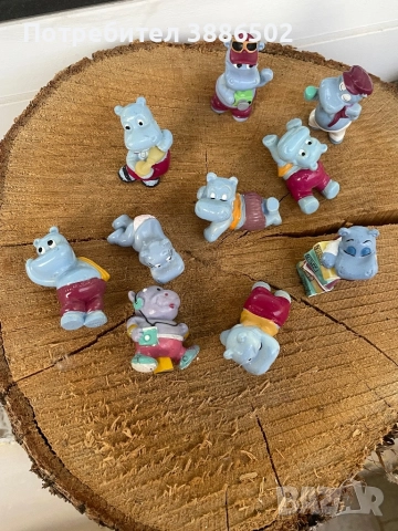 Стари фигурки шоколадови яйца хипопотами, снимка 4 - Колекции - 51574153
