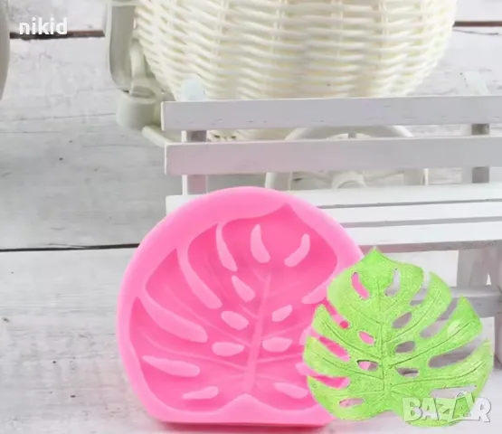 широко Хавайско Хаваи Тропическо листо силиконов молд форма за декорация торта фондан шоколад гипс