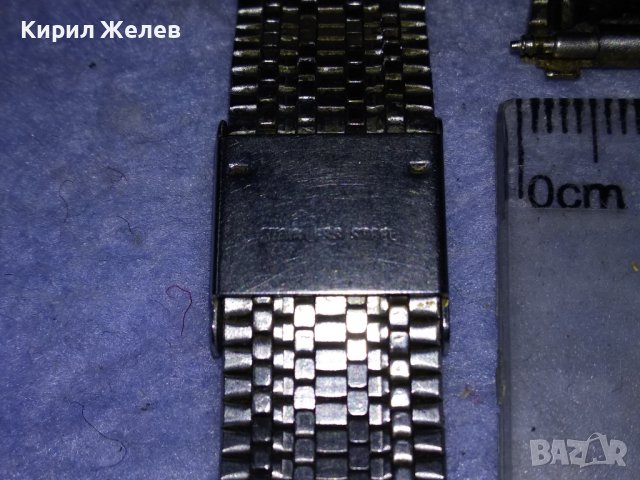 СТАРА КРАСИВА СТИЛНА ВИНТИДЖ ПЛЕТКА СТОМАНЕНА ВЕРИЖКА за ЧАСОВНИК НЕРЪЖДАЕМА 37115, снимка 9 - Каишки за часовници - 40135827