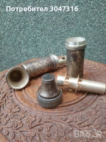 Ретро антикварни медицин. съдове от мед за стерилизиране на медиц. игли.