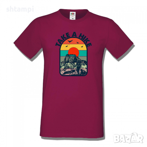 Мъжка тениска,Take A Hike,Къмпинг,Планина,Изненада,Подарък,Поход,Връх,Хижа,, снимка 6 - Тениски - 36352526
