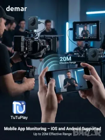 Безжичен HDMI комплект Lemorele с магнитно закрепване и батерии 2000 mAh, снимка 5 - Други стоки за дома - 56228530