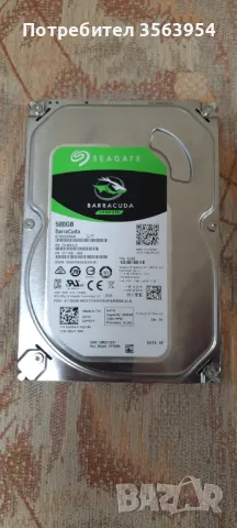 Хард диск SEGEATE BarraCuda ST500DM009 500GB SATA, снимка 2 - Твърди дискове - 48132759