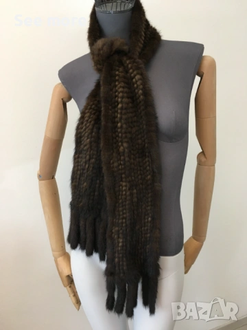 Шал  норка косъм, снимка 2 - Шалове - 53441985