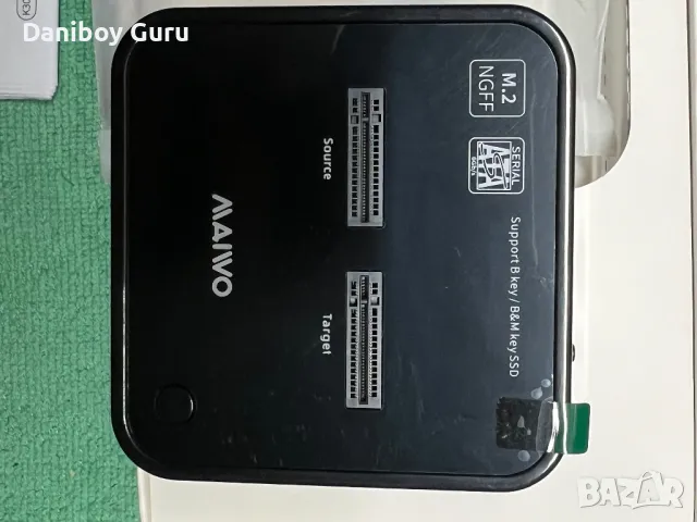 Дубликатор MAIWO K3016S 2 Bay m.2 SATA докинг станция, кутия за външен SSD M2 b key , m key, снимка 10 - Други - 49930777