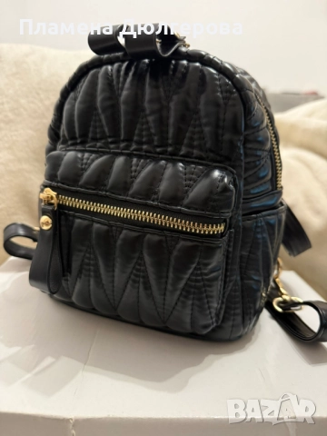 Черна дамска раница 