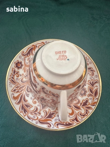 Рядък колеционерски порцеланов сет на ЛФЗ Ломоносов, снимка 4 - Колекции - 52671308