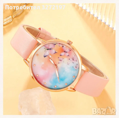 Комплект Дамски моден кварцов часовник+бижута,5 артикула в кутия , снимка 5 - Дамски - 44756508