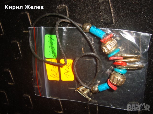 ВИНТИДЖ АРТ ГЕРДАН БРОНЗ ПОЛИМЕРНА ГЛИНА ХЕНД-МЕЙД ИЗРАБОТКА 24341, снимка 3 - Колиета, медальони, синджири - 33953316