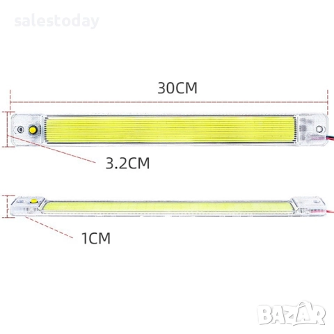 Лампа лента на 12V или 24V, 8W, снимка 2 - Аксесоари и консумативи - 52749241