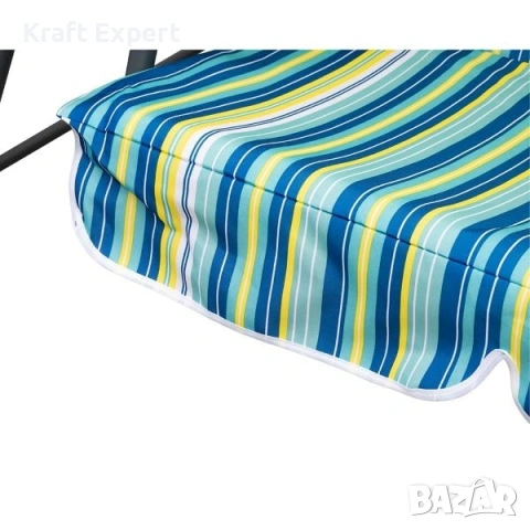 Триместна люлка Тоскана Лайм- регулируем сенник, с включена възглавница, снимка 4 - Градински мебели, декорация  - 53699406