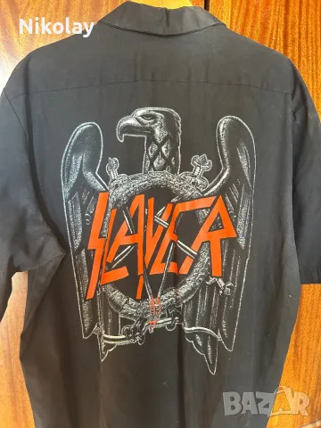 Риза SLAYER 2XL USA vintage Dickies Official merchandise , снимка 2 - Ризи - 48558328