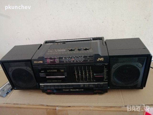 Радиокасетофон Jvc Pc-V55 Boombox AM/FM Hyper Bass, снимка 1 - Радиокасетофони, транзистори - 41786529