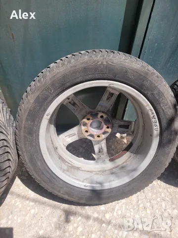 Джанти с гуми Michelin  17 цола смъкнати от Пежо. 7J  x  17   H2  , снимка 12 - Гуми и джанти - 56075428