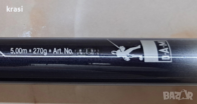 Карбонов Телескоп D.А.М 5.00м / 270g, снимка 4 - Въдици - 53126635