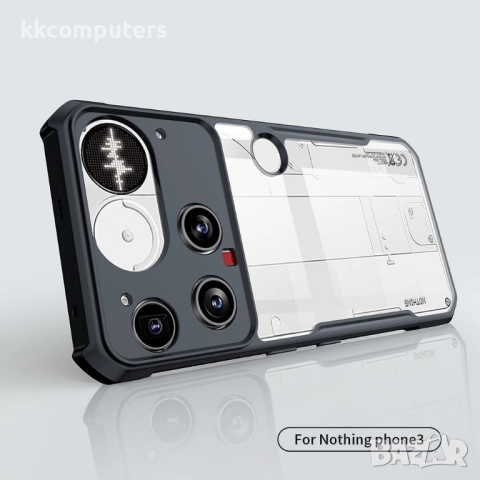 XUNDD Калъф за Nothing Phone (3) 5G с Прозрачен акрилен гръб- TPU рамка, Airbag технология, вкл. Про, снимка 2 - Калъфи, кейсове - 52652504