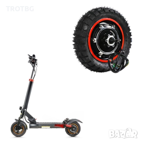 Електромотор за KuGoo M4 / M4 Pro в комплект с 10-инча гума, 500W 48V двигател за тротинетка, снимка 4 - Друга електроника - 52636088