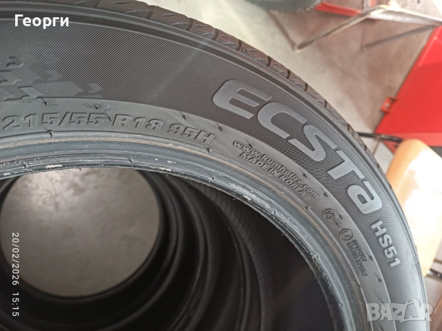 4бр.летни гуми 215/55/18 Kumho, снимка 7 - Гуми и джанти - 53611777