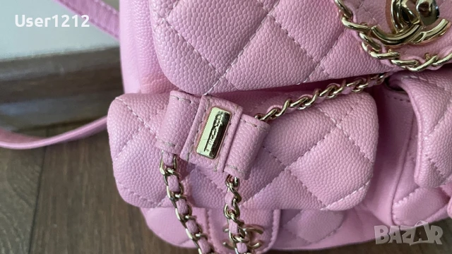 Chanel дамска раница естествена кожа , снимка 3 - Чанти - 50908864