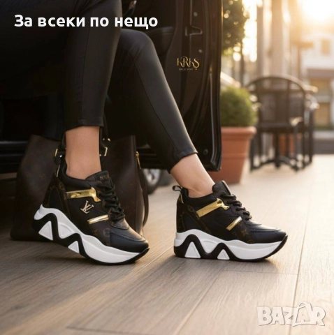 Louis Vuitton Дамски Маратонки На Платформа👟Дамски Спортни Обувки - Различни Цветове Код SK313, снимка 4 - Маратонки - 52598656