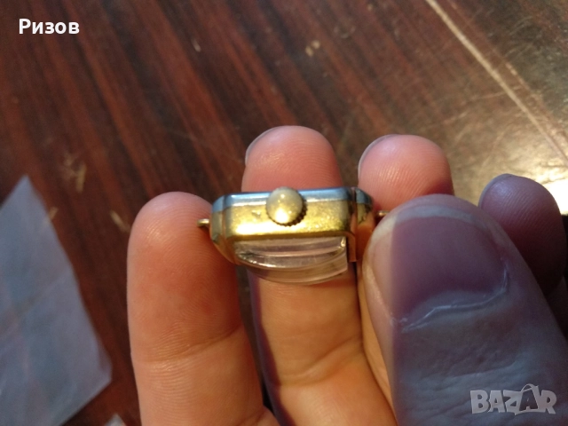 Позлатен дамски часовник Луч, снимка 3 - Антикварни и старинни предмети - 52501708