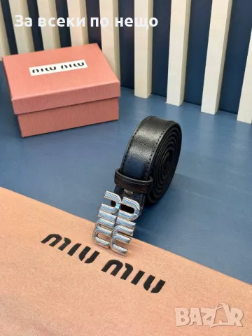 Miu Miu Колан Естествена Кожа Миу Миу - Налични Различни Модели Код D2037, снимка 3 - Колани - 49389732
