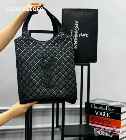  Черна чанта YSL-SG201U, снимка 2 - Чанти - 47425034