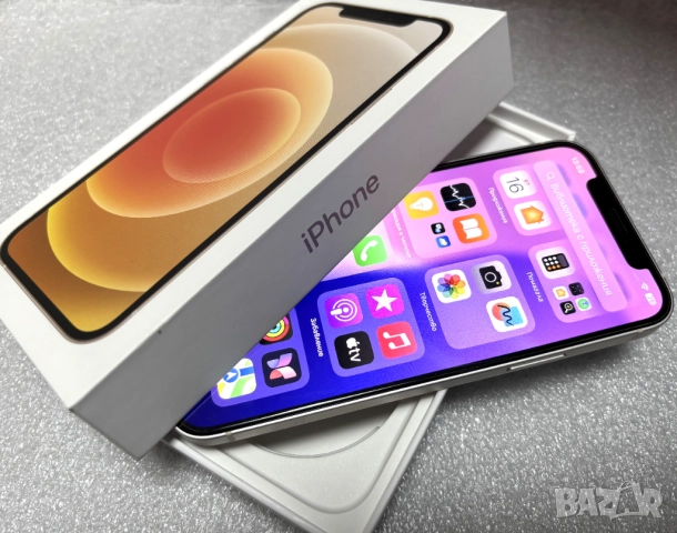 Перфектен! Като нов! Apple iPhone 12, 64 GB, White, 91% батерия, снимка 10 - Apple iPhone - 52814171