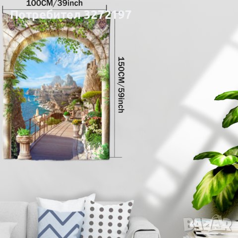 Плажна кърпа,покривка за маса,гоблен за окачване на стена, снимка 3 - Покривки за маси - 40920674