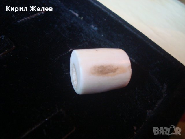 СТАРО ЗВЕНО от РОГ за НАНИЗ ГЕРДАН БРОЕНИЦА РЪЧНО ШЛИФОВАНО КОСТЕНО БИЖУ 24914, снимка 2 - Антикварни и старинни предмети - 34420598