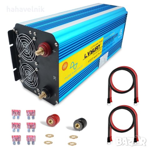 ПРОМОЦИЯ!! Инвертор Висок клас 8000w/4000w 24v – 220v ПЪЛНА СИНУСОИДА за кемпер каравана акумулатор, снимка 6 - Друга електроника - 41317812