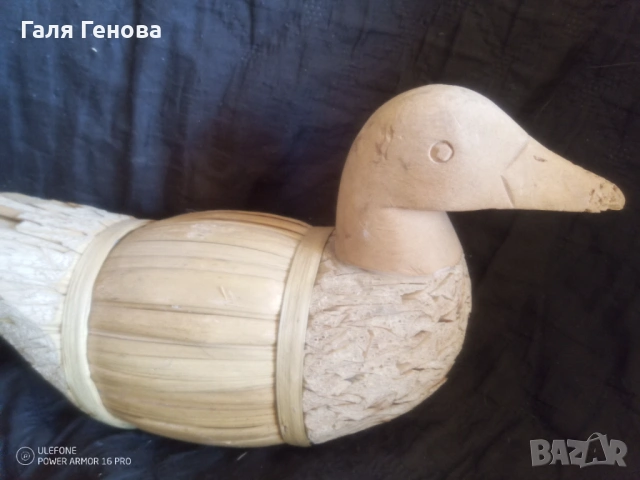 Дървена патица примамка, снимка 4 - Антикварни и старинни предмети - 53072192