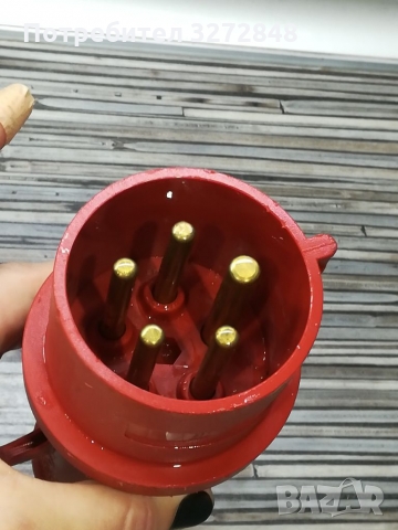 Трифазен евро щепсел 32А / немски , снимка 2 - Мрежови адаптери - 36071813