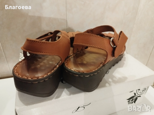 Сандали кафяви , снимка 4 - Сандали - 52215560