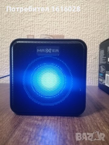 MAXXTER ACT-SPK-BT-LED1 Преносим Bluetooth високоговорител с LED светлинен цветен  ефект., снимка 13 - Bluetooth тонколони - 41567060