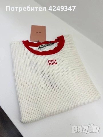 Тениска miu miu, снимка 3 - Тениски - 53852023
