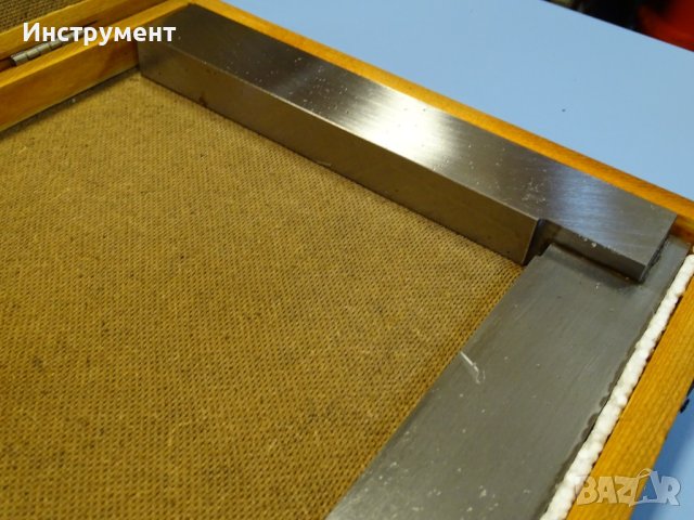 Машинен прецизен прав ъгъл с пета 400x250 mm TGL 6163, снимка 3 - Куфари с инструменти - 40777103