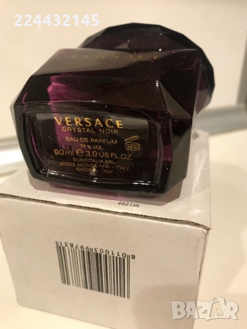 VERSACE CRYSTAL NOIR 90ml EDP TESTER, снимка 4 - Дамски парфюми - 32241956