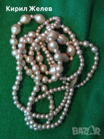 ЧЕШКИ СТАРИНЕН РЕТРО АРТ ПЕРЛЕН ГЕРДАН БОХЕМСКИ ПЕРЛИ 16567, снимка 18 - Колиета, медальони, синджири - 30691411