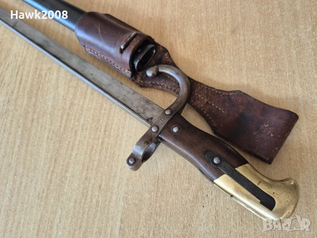 Щик пушка Гра 1877 кания лопус нож ятаган сабя кама кинжал, снимка 9 - Антикварни и старинни предмети - 50911063