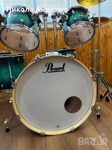 Продавам Pearl Export EXA Teal Blue Ash- Limited Edition барабани, снимка 4 - Ударни инструменти - 53815071