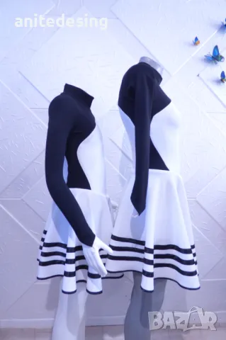 Черно бяла рокля за спортни танци, снимка 10 - Детски рокли и поли - 49060407