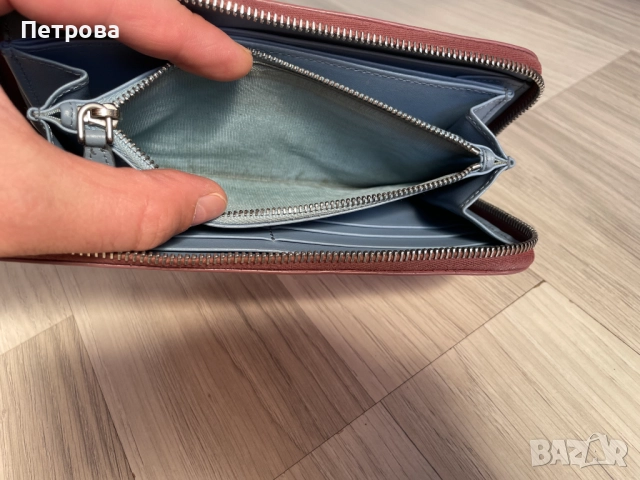 Кожен портфейл Prada Оригинал, снимка 9 - Портфейли, портмонета - 51767203